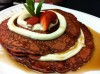 Red velvet pancakes