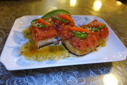 Crispy rice spicy tuna