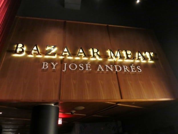 Sign Bazaar Meat by José Andrés