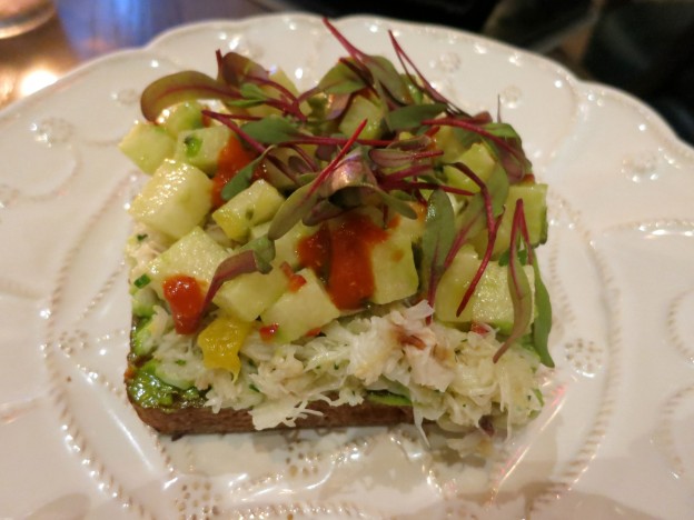 Dungeness crab toast