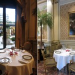 Tables at the entrance