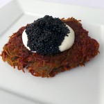 Caviar tart