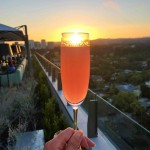 Cocktail at sunset