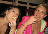 Sophie Gayot with Victoria Recaño of "The Insider"