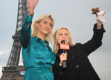 Sophie Gayot in Paris with KTLA's Jessica Holmes
