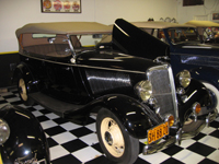 Restored vintage vehicle at the Justice Brothers museum