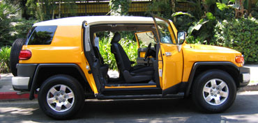 A side view of a 2007 Toyota FJ Cruiser 4x2