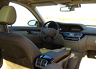 An interior view of a 2007 Mercedes-Benz S550
