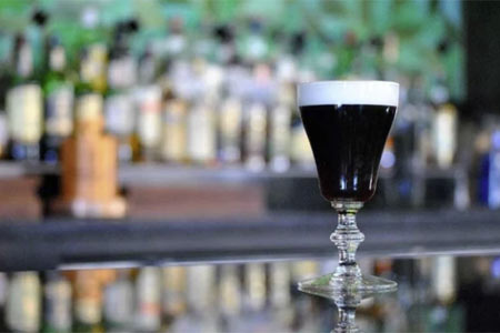 Irish coffee at Macallans Public House in Brea, CA