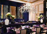 The dining room at Joël Robuchon at MGM Grand Hotel & Casino