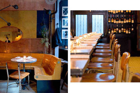 The dining room and bar of Navy in SoHo