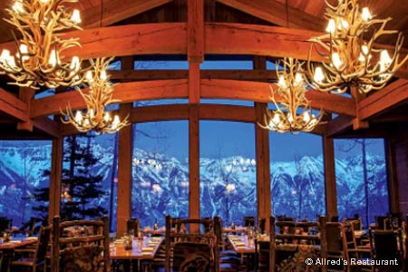 Take the gondola to this fine dining establishment and join the après-ski crowd for sophisticated food and wines.