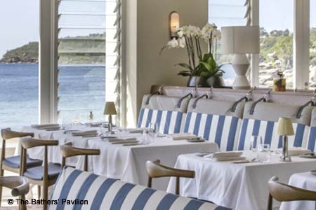 Beachside restaurant complemented by an adjoining café for more casual dining.
