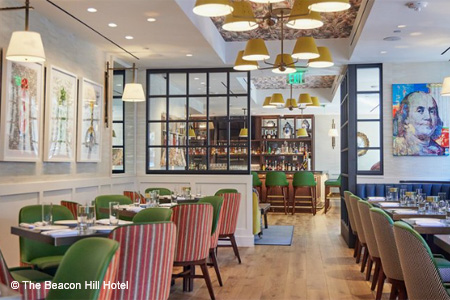 European and American culinary inspirations in the heart of Beacon Hill.
