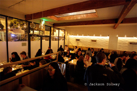 The dining room at Commonwealth in the Mission