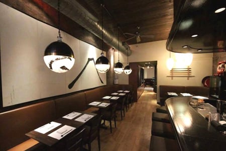 The dining room of Daruma-Ya in TriBeCa