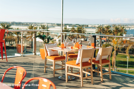 Rooftop restaurant serving Italian fare at InterContinental San Diego.