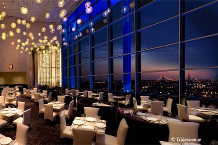 Iridescence restaurant offers a sky-high view of Detroit's cityscape