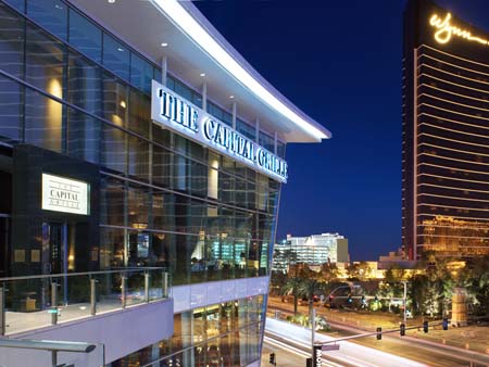 Steaks and seafood with a dazzling view of the Strip.