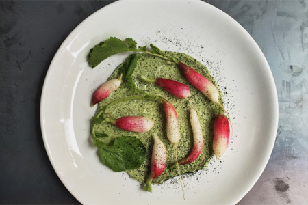 Breakfast radishes with seaweed butter are among the simple, quality-driven dishes at Wildair