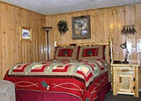 The Wolf Room at Moose Creek Cabins in West Yellowstone, Montana