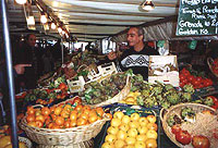 Baskets of health: artichokes, apples, tangerines - all you need for a healthy diet Baskets of health: artichokes, apples, tangerines - all you need for a healthy diet