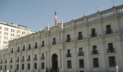 La Moneda, home of the Chilean presidents since 1846