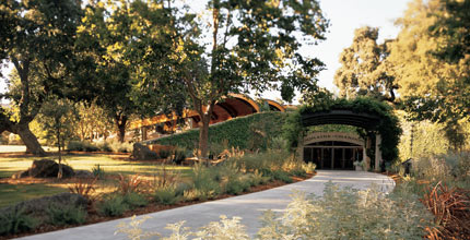 The entrance to Domaine Chandon in Yountville, CA