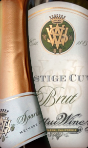 V. Sattui 2009 Cuvee Prestige, one of GAYOT.com's Top 10 American Sparkling Wines 2012