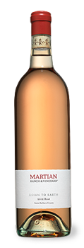 Martian Vineyards 2013 Down to Earth Rosé has floral aromas and tropical fruit flavors