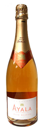 Our list of Top 10 Holiday Wines includes selections like Champagne Ayala Rose Majeur, pictured here
