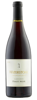 A bottle of Waterstone 2008 Carneros Pinot Noir, one of our Top 10 Holiday Wines 2011