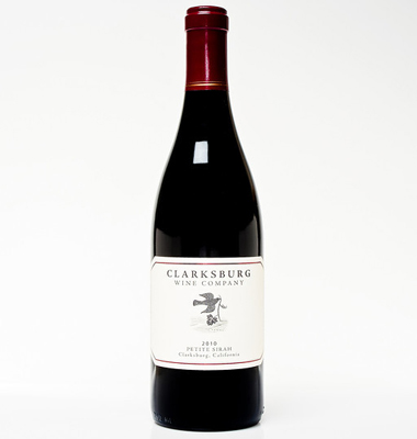Clarksburg Wine Company 2010 Petite Sirah is blended with a small amount of Petit Verdot for balance and aged for 18 months