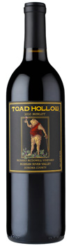 Toad Hollow Vineyards 2012 Merlot is a lush wine with hints of berry and floral notes