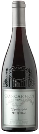 A bottle of Concannon Vineyard 2008 Captain Joe's Petite Sirah, our wine of the week