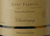 Wine label of Gary Farrell 2009 Chardonnay, Westside Farms