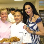 Spago pastry chef Sherry Yard, WP24 pastry chef Sally Camacho with Barbara Lazaroff