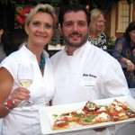 Chef Mirko Paderno, from Oliverio, Beverly Hills, with tomato, basil and burrata cheese pizzetta