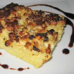 First of the season corn pudding with aged balsamic