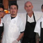 Chef Marc Gold (with the black eperon) of Eva Restaurant
