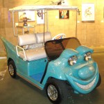 Golf cart designed by New York artist Kenny Scharf