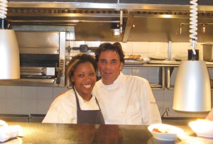 Chefs Nyesha Arrington and Josiah Citrin