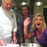 Chef John Sedlar, partner/owner Brian Saltsburg with Sophie Gayot