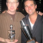Winner Hector Bury with Scott Haro from Right Gin