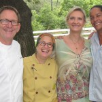 Chefs Mark Peel, Susan Feniger and Govind Armstrong with Sophie Gayot