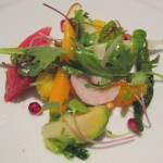 Market vegetable "chop salad" with petites herbs and Champagne vinaigrette