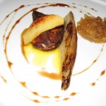 Sautéed Hudson Valley foie gras with onion marmalade, quince, braised endive and banyuls gastrique