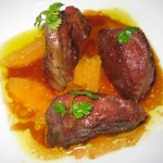 Braised Wagyu beef cheeks, California citrus