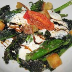 Baby broccolini with burrata and aged vinegar