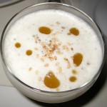 Pear Ginger Sour: Grey Goose Le Poire with black pepper, maple and roasted sesame